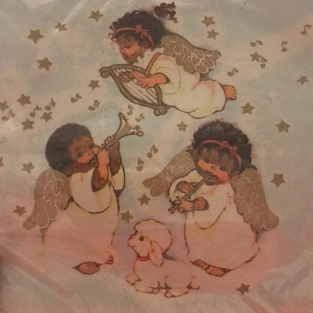 NWT Black Cherub Angels Partyware Set